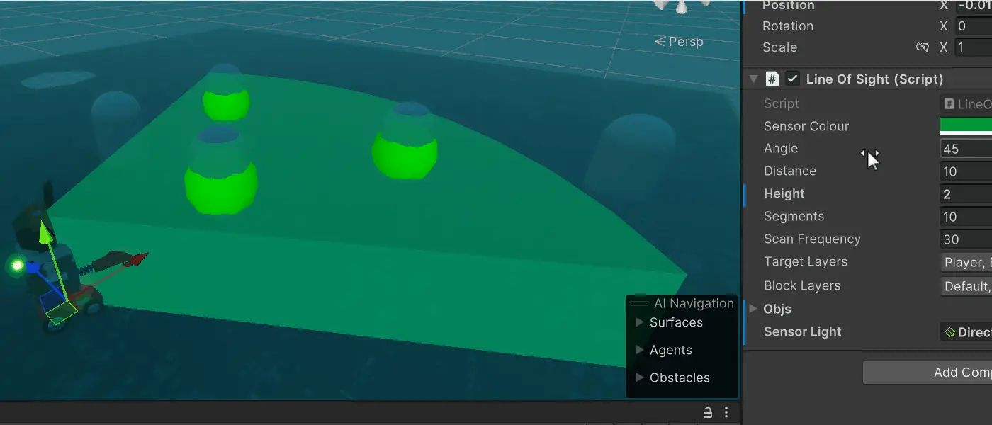 Procedural Line of Sight GIF